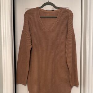 Jenni Kayne Brown V-Neck Sweater